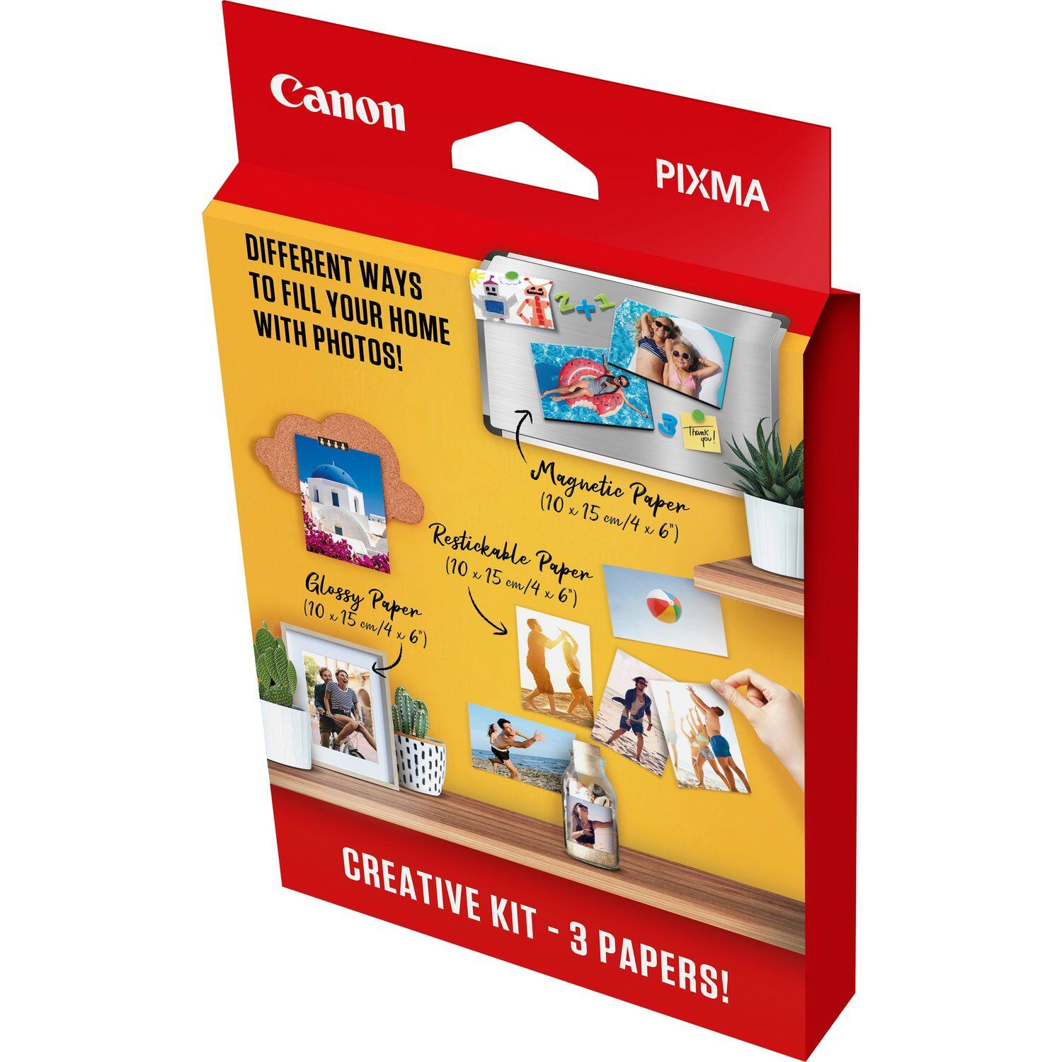 Canon Creative Kit 3 Papiersorten MG-101 100x150mm - 5 Blatt + RP-101 100x150mm - 5 Blatt + PP-201 100x150mm - 50 Blatt
