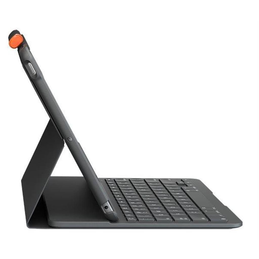 Logitech Slim Folio Tastatur und Foliohülle grafit
