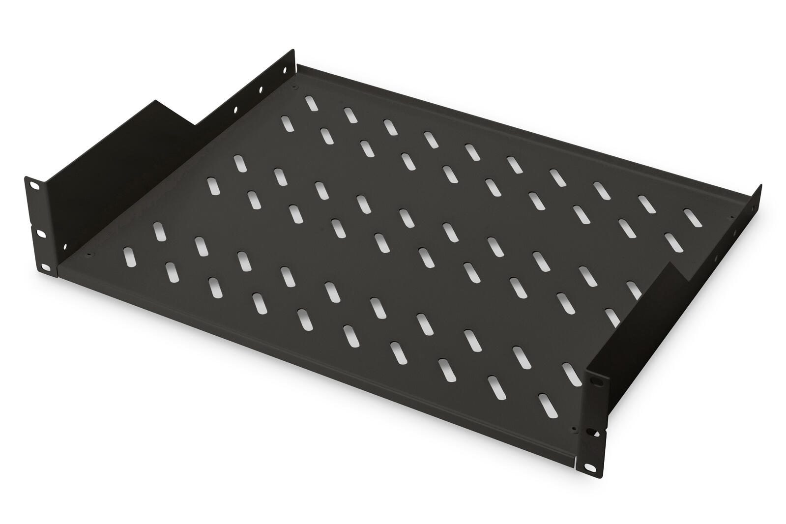 Digitus Fachboden 19'-Schränke festeinbau ab 450mm Tiefe bis 25kg 2HE RAL9005 schwarz (DN-19 TRAY-2-SW)