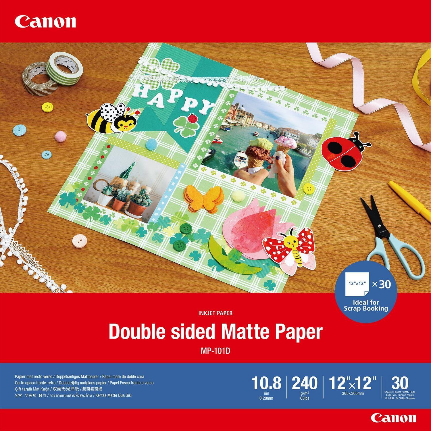 Canon Original MP-101D doppelseitiges mattes Papier (30 x 30 cm) 240 g/m² - 30 Blatt