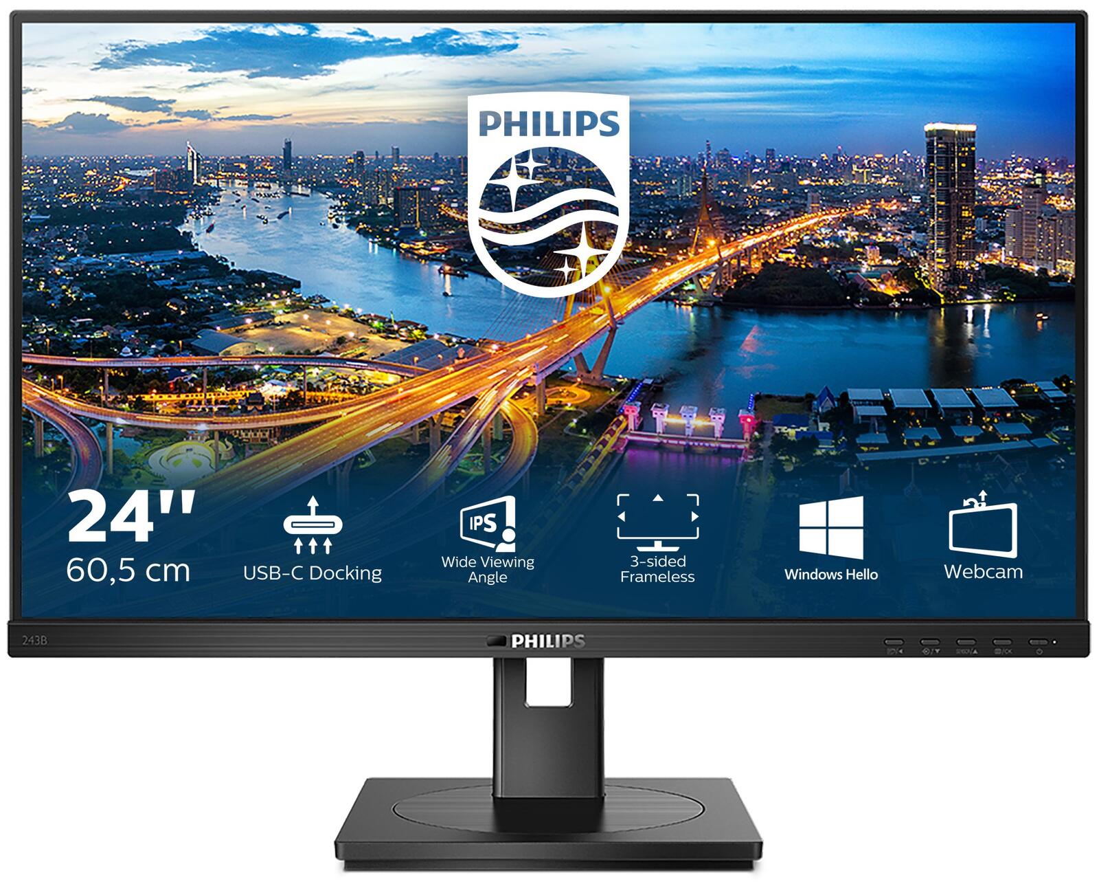 Philips 243B1 Monitor 60,5 cm (23,8 Zoll)
