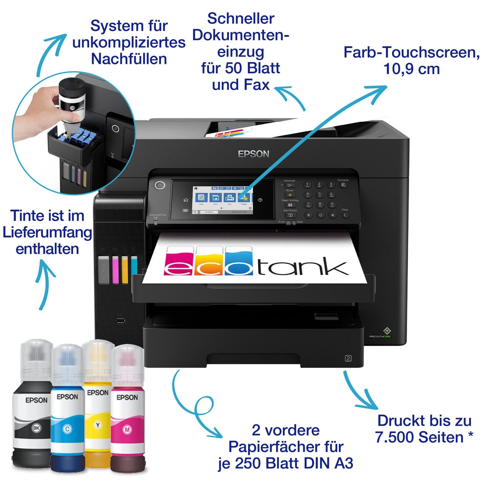 Epson EcoTank ET-16650 A3-Tintentank-Multifunktionsdrucker