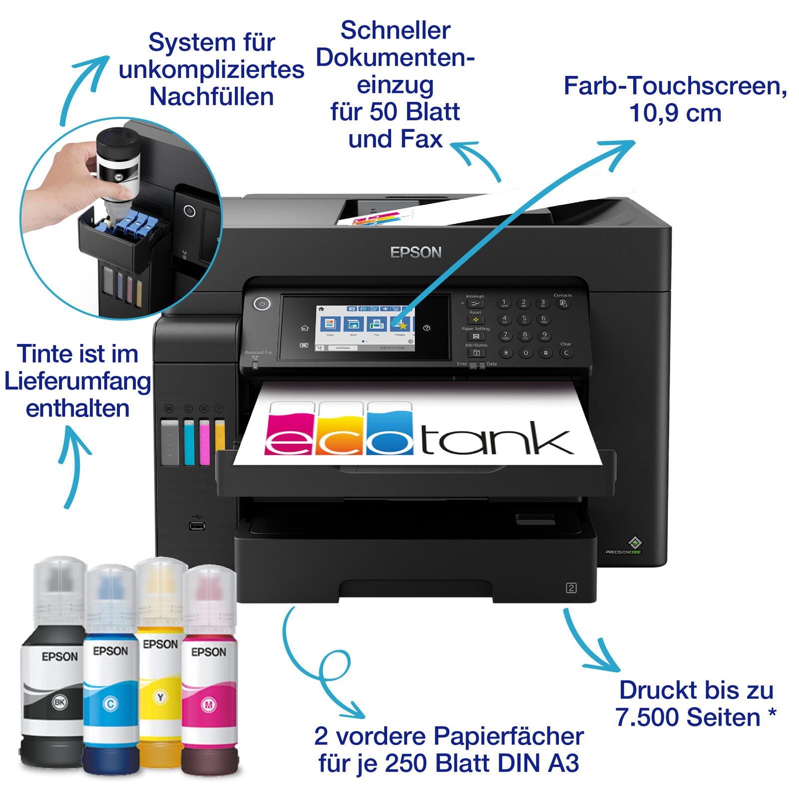 Epson EcoTank ET-16600 A3-Tintentank-Multifunktionsdrucker