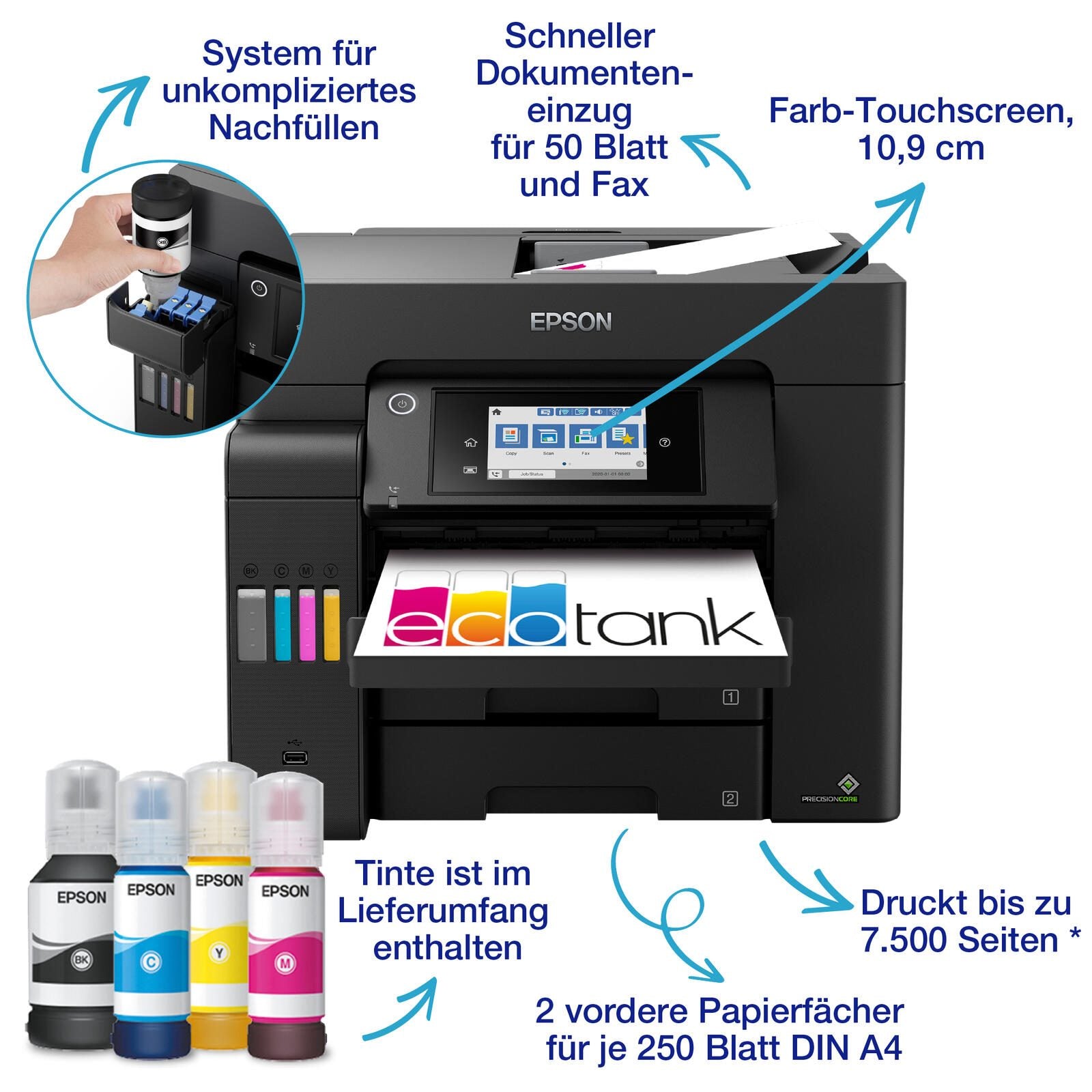Epson EcoTank ET-5800 A4-Tintentank-Multifunktionsdrucker