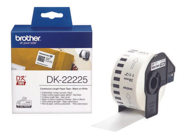 Brother DK-22225 - Endlos-Papieretiketten - Rolle (3,8 cm x 30,5 m) - 1 Rolle(n) - für QL 1050, 1050N, 1060N, 500, 500A,