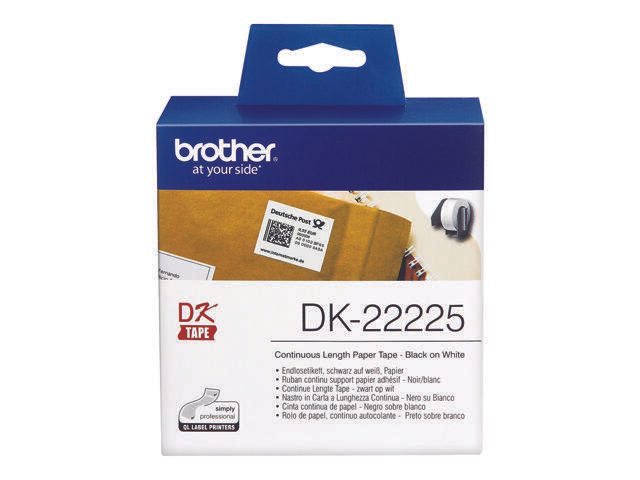 Brother DK-22225 - Endlos-Papieretiketten - Rolle (3,8 cm x 30,5 m) - 1 Rolle(n) - für QL 1050, 1050N, 1060N, 500, 500A,