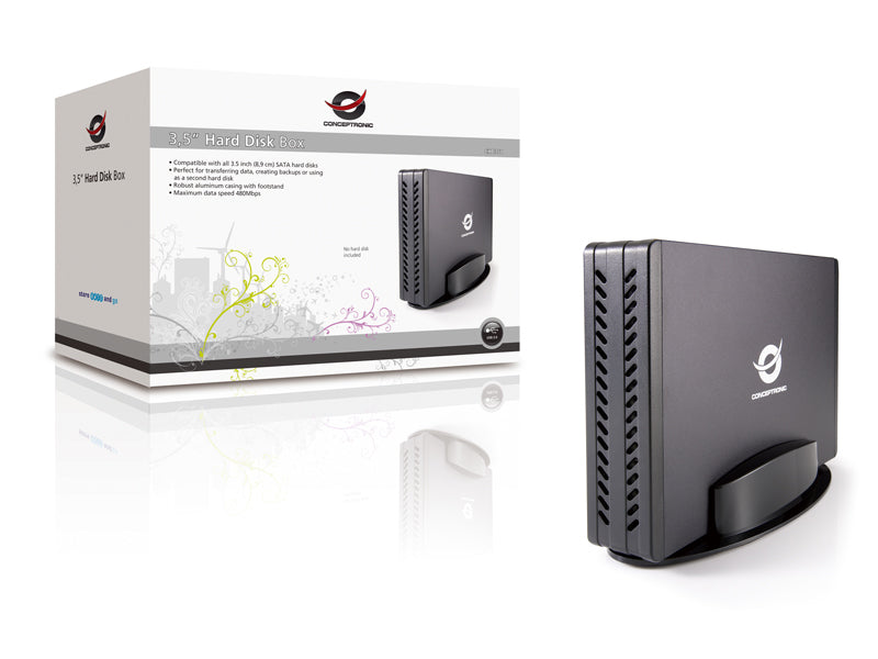 CONCEPTRONIC HDD Gehдuse 3.5" SATA I-III HDD/SSD USB 2.0  sw