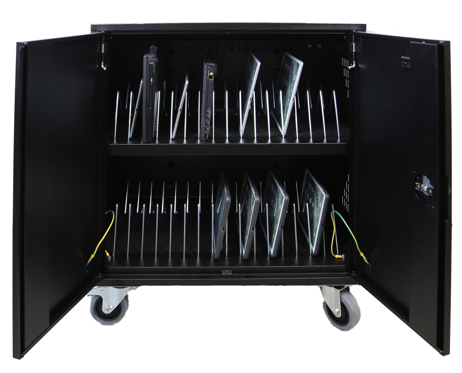 LEBA NoteCart Flex Extended 32 Ladewagen für 32 Tablets / Notebooks bis 38,1cm (15 Zoll)