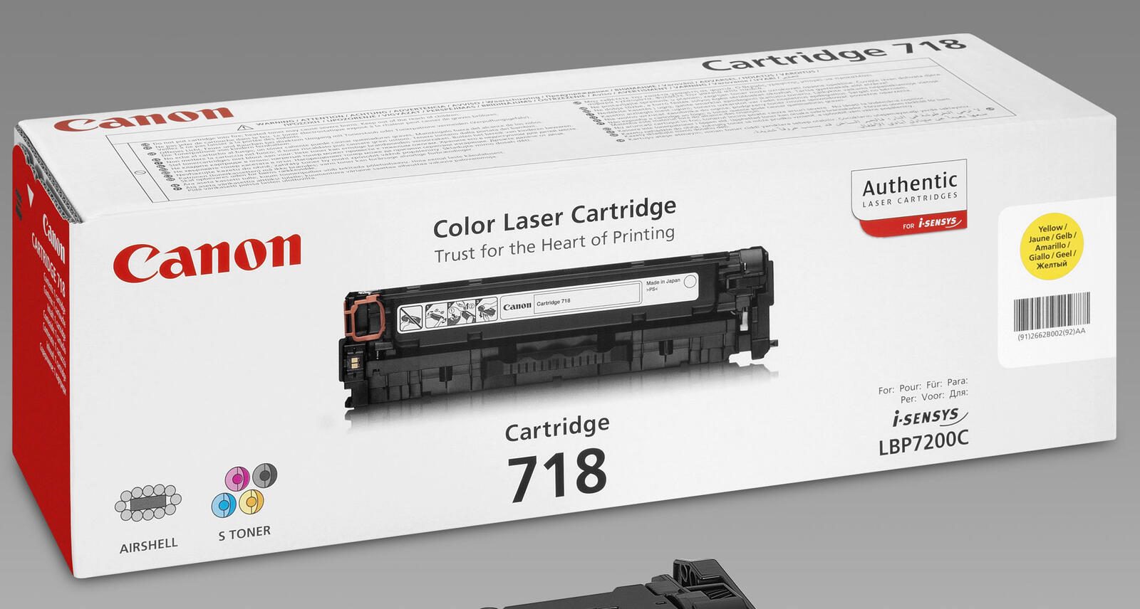 Canon Original 718Y Toner gelb 2.900 Seiten (2659B002)