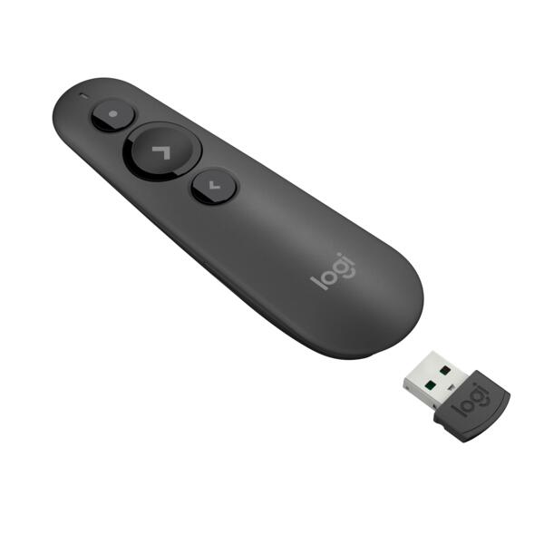 Logitech R500s Präsentationsfernbedienung mit Laserpointer grafit
