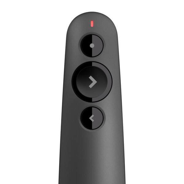 Logitech R500s Präsentationsfernbedienung mit Laserpointer grafit