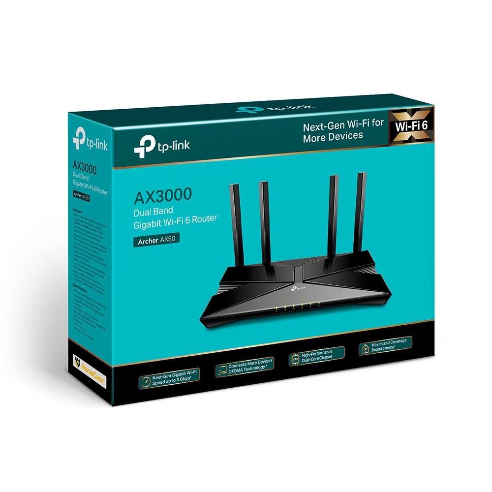 TP-Link Archer AX50 Dual-Band-Gigabit-Wi-Fi 6-Router (AX3000)