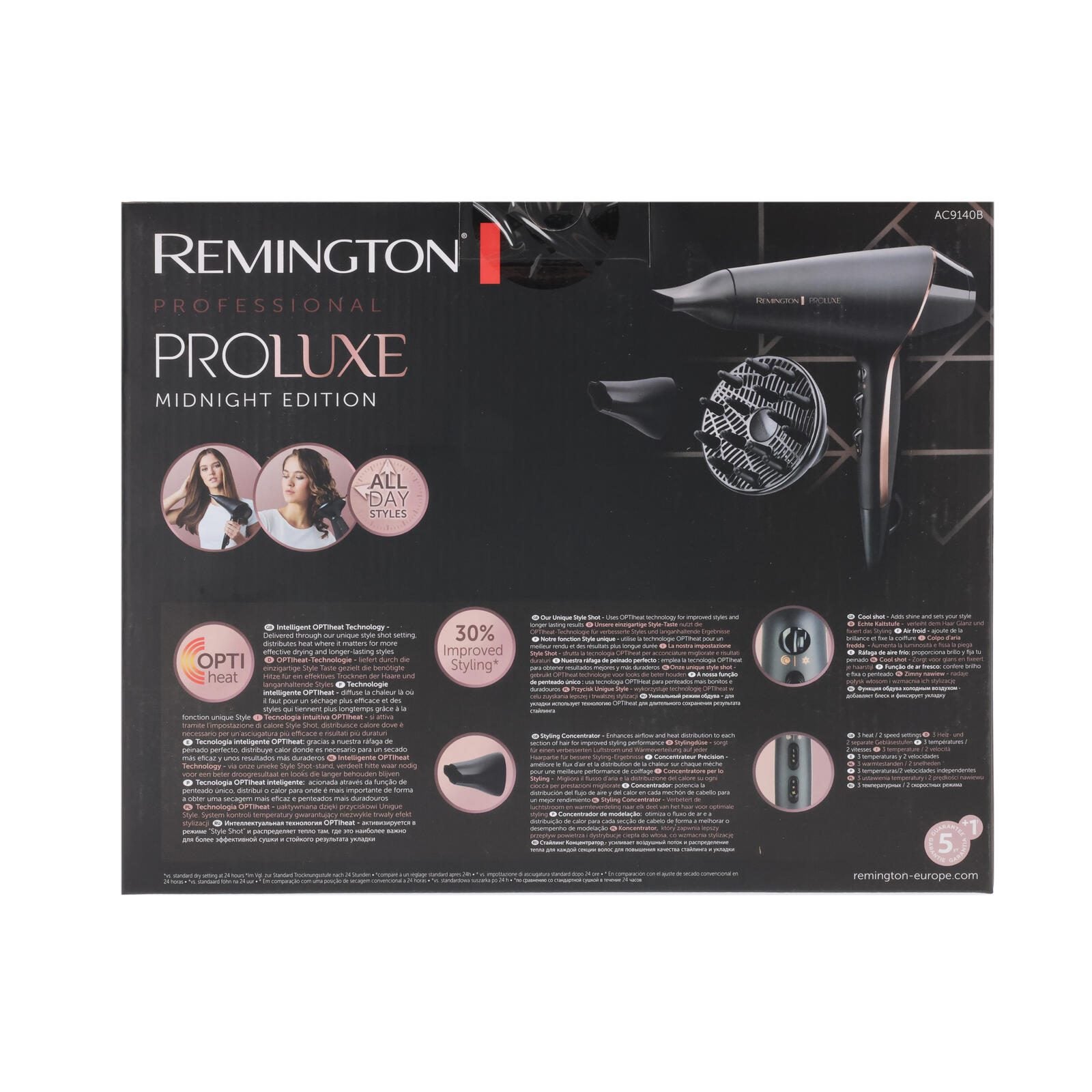 Remington AC9140B PROluxe Haartrockner Midnight Edition