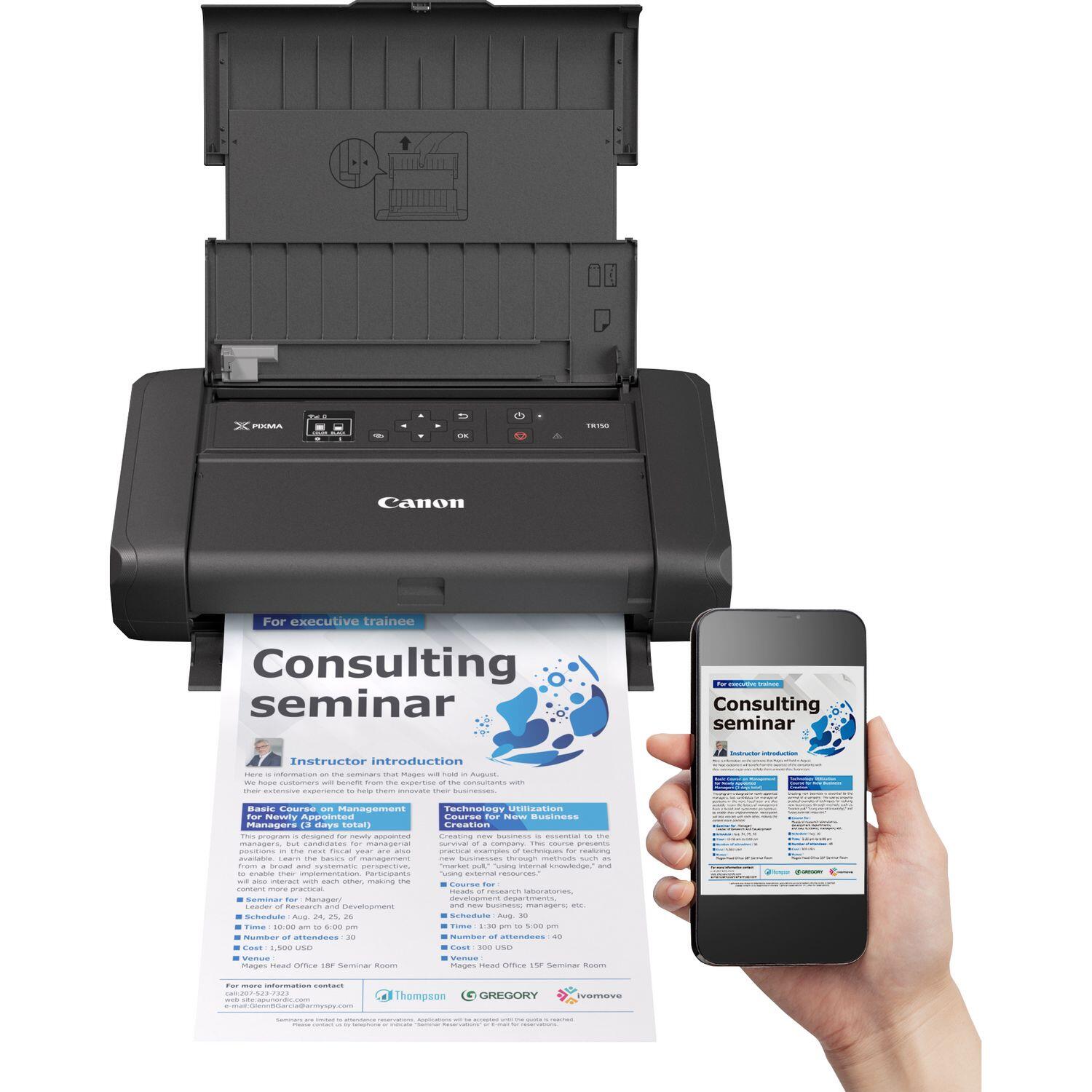 Canon PIXMA TR150 mobiler Tintenstrahldrucker ohne Akku