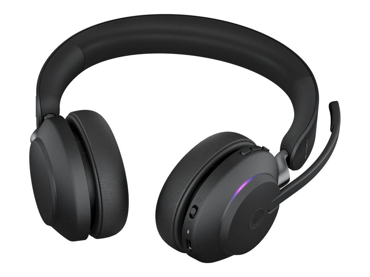 Jabra Evolve2 65 MS Stereo Headset On-Ear schwarz