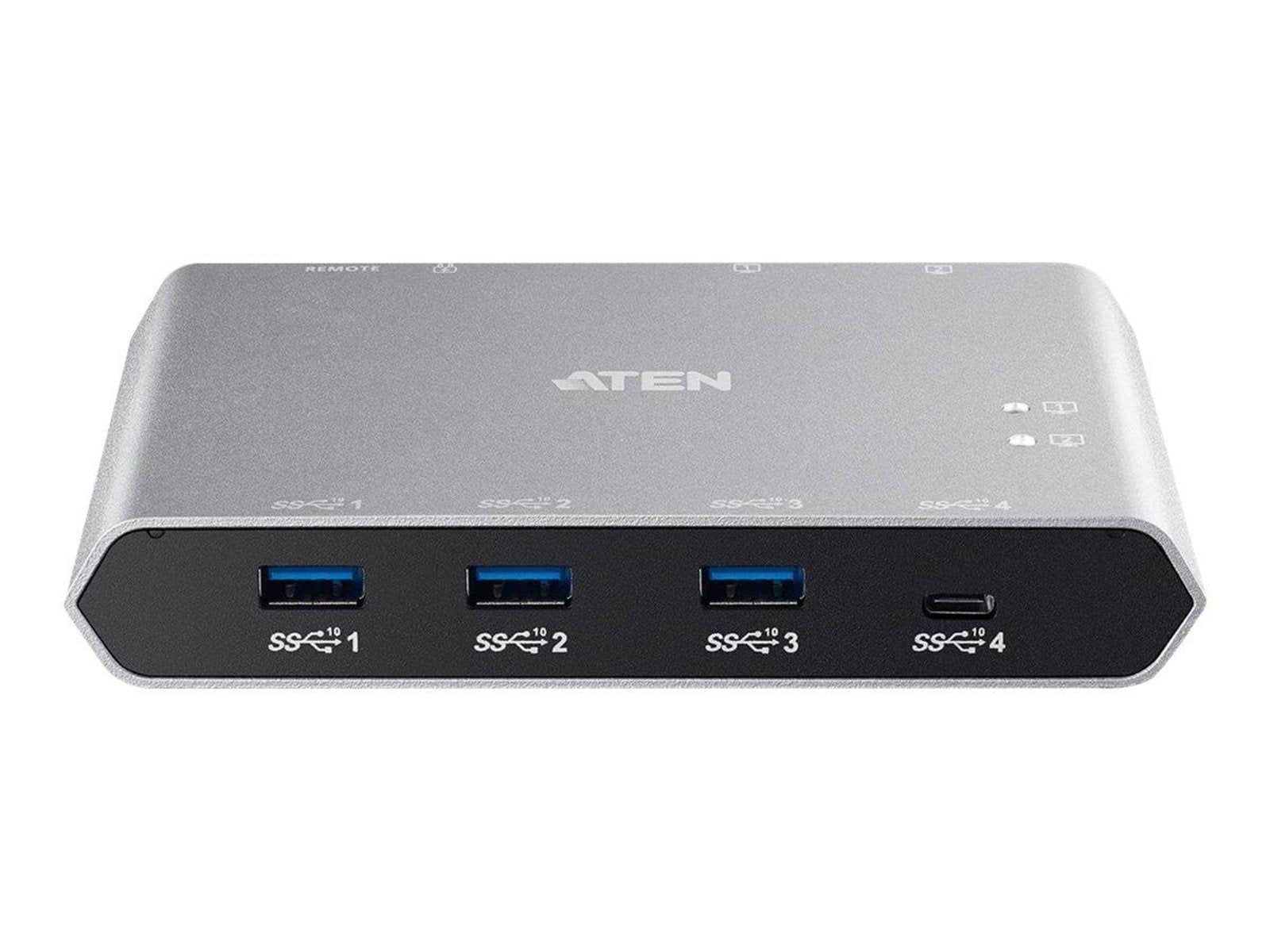 ATEN 2x4 USB-C Gen2 Peripheral Sharing Switch USB-Hubs - 4 - Grau