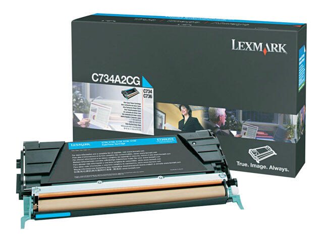 Lexmark Original Toner Standard Variante - C/X734 cyan 6000 Seiten (C734A2CG)