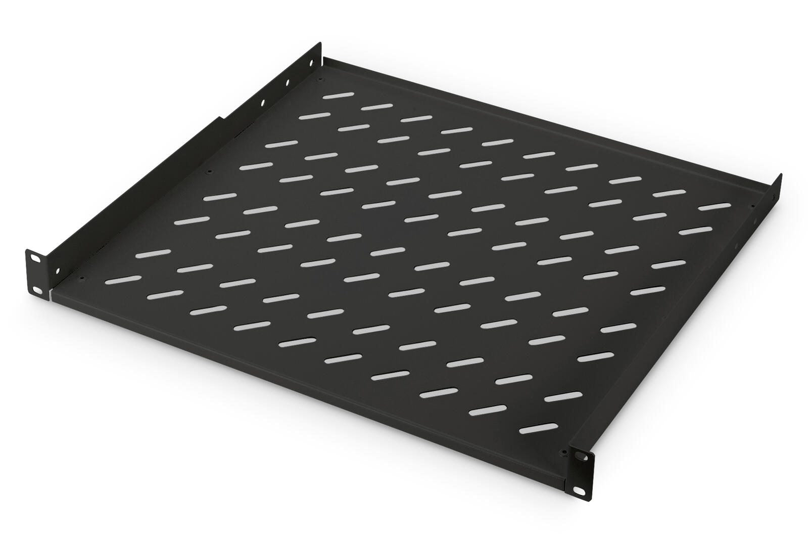 Digitus Fachboden 19'-Schränke festeinbau ab 600mm Tiefe bis 15kg 1HE RAL9005 schwarz