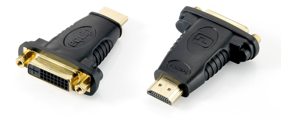 Equip HDMI Adapter A-DVI(24+1)  St/Bu      1920x1080/60HZ sw Pol