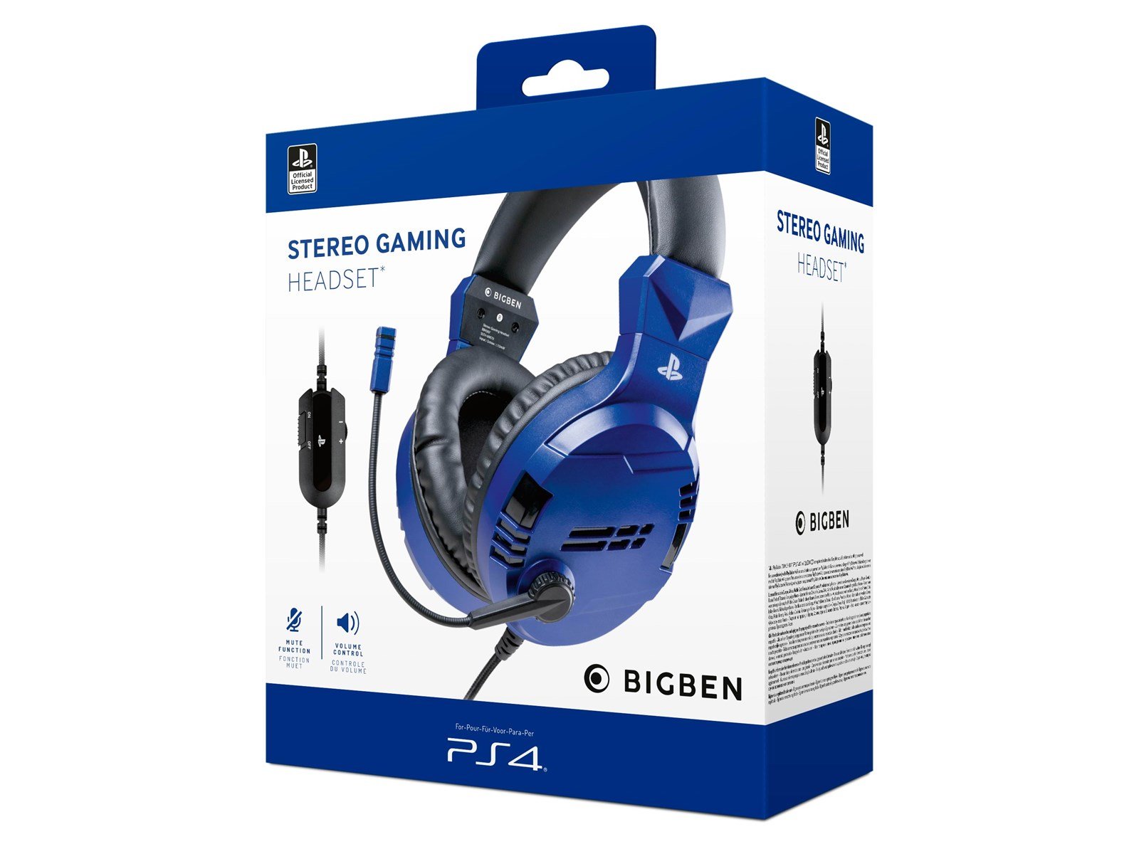 BigBen Interactive PS4/PS5 Gaming Headset V3 - Blue