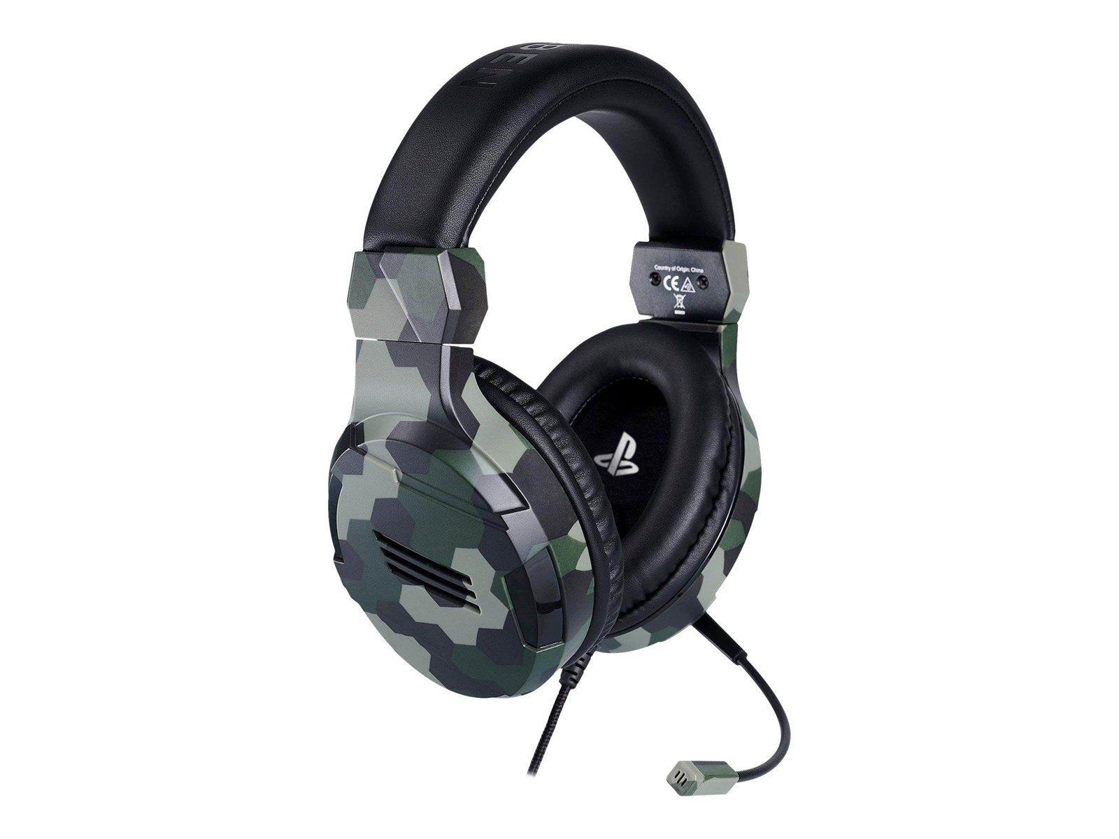 BigBen Interactive PS4/PS5 Gaming Headset V3 - Green - Wired Headset - Sony PlayStation 4