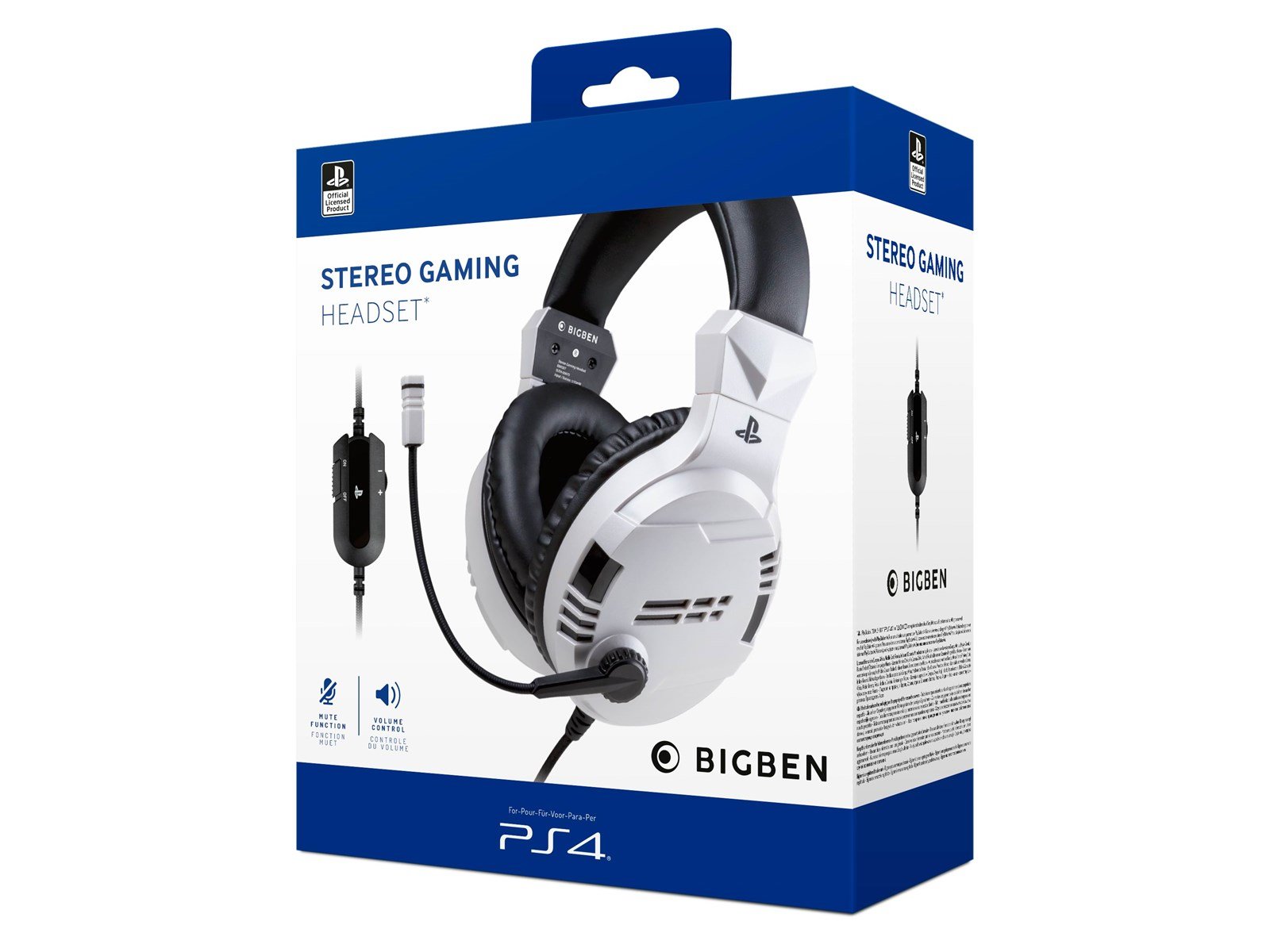 BigBen Interactive PS4/PS5 Gaming Headset V3 - White