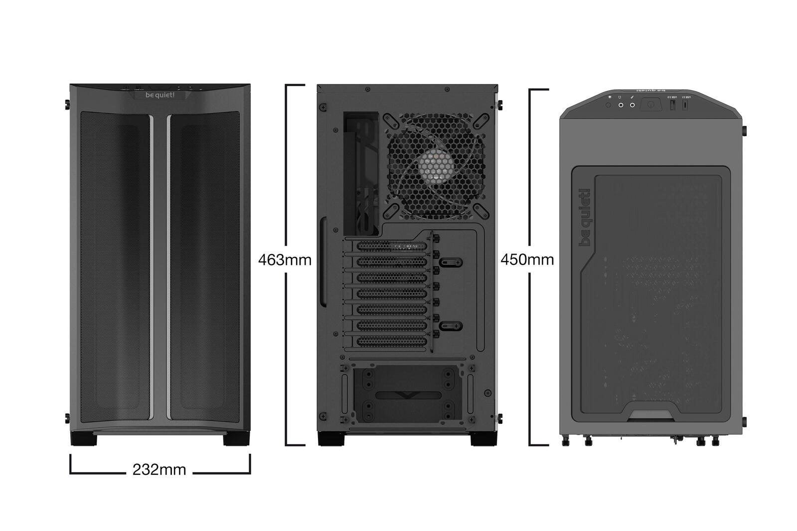 be quiet PC Gehäuse Pure Base 500DX ATX schwarz