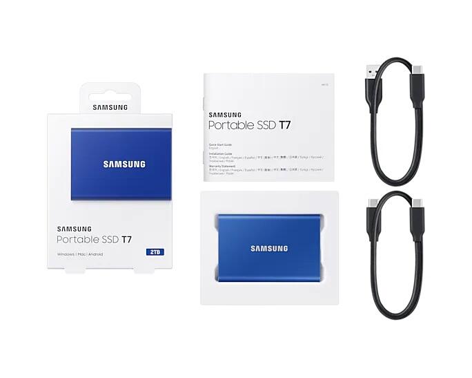 Samsung Portable SSD T7 2TB für PC/Mac (blue)