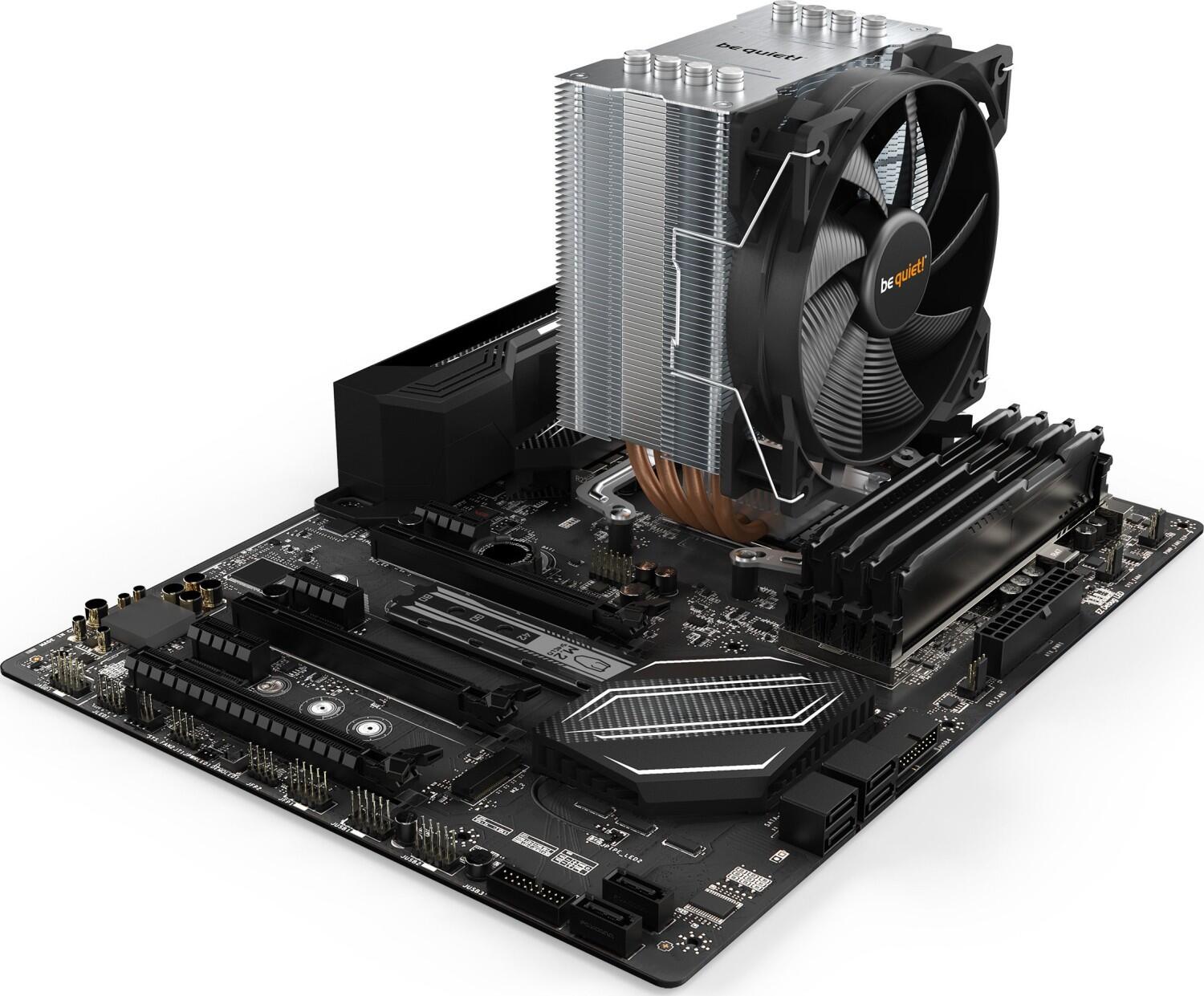 be quiet Luftkühler Pure Rock 2 120mm 150W TDP silber-schwarz