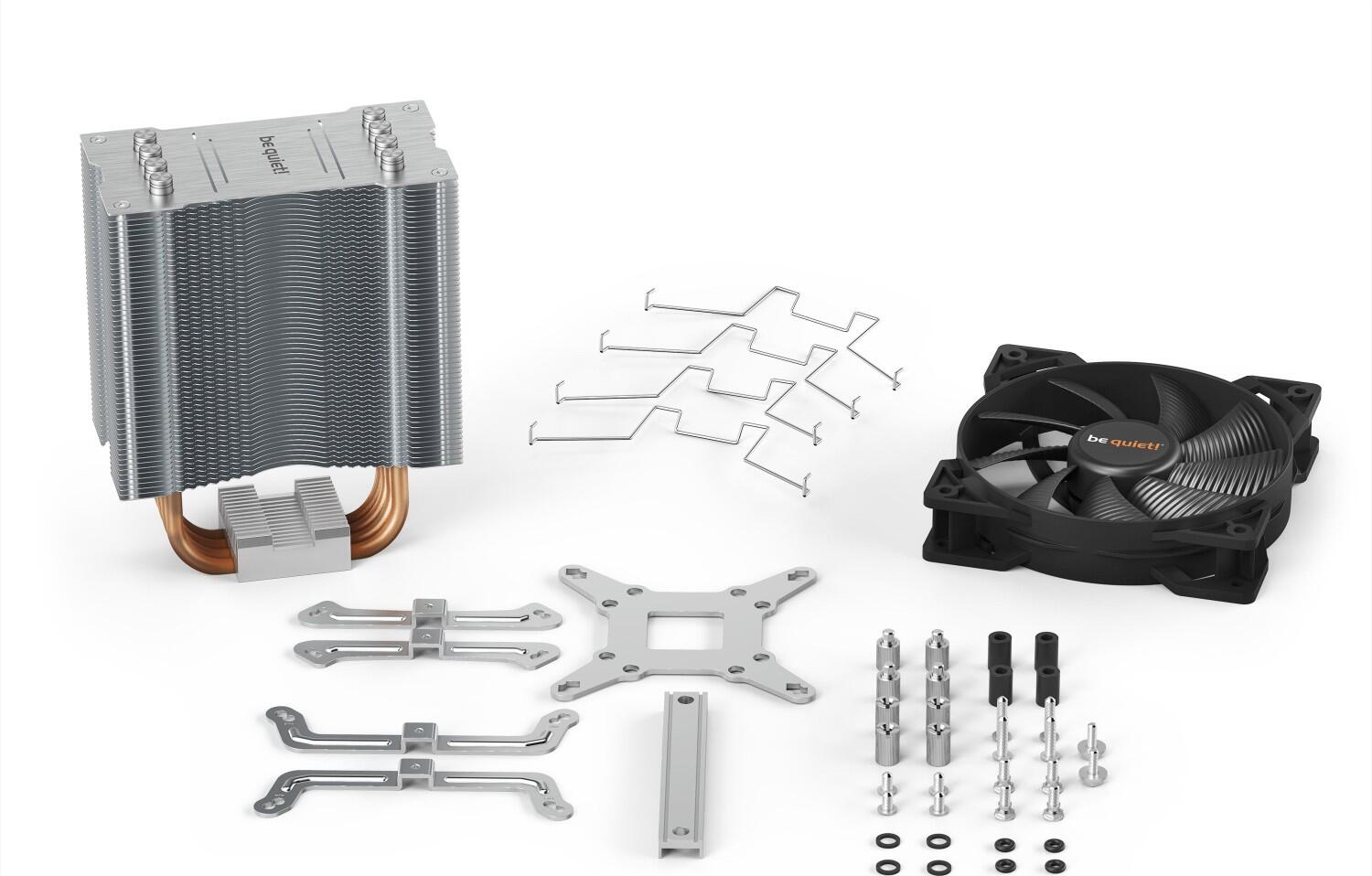 be quiet Luftkühler Pure Rock 2 120mm 150W TDP silber-schwarz