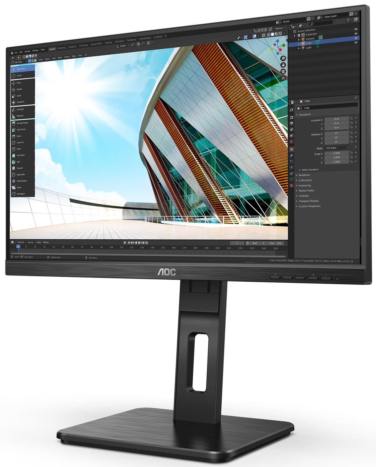 AOC 22P2Q Monitor 54,6 cm (21,5 Zoll)
