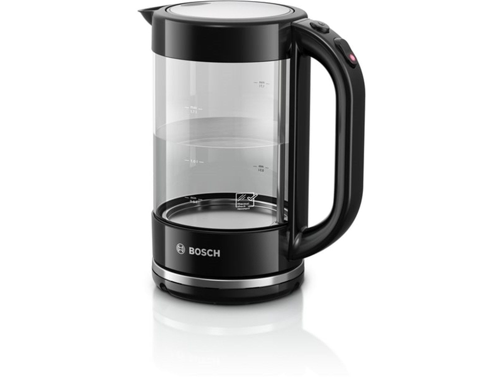 Bosch Wasserkocher TWK70B03 - Schwarzes Glas - 2400 W