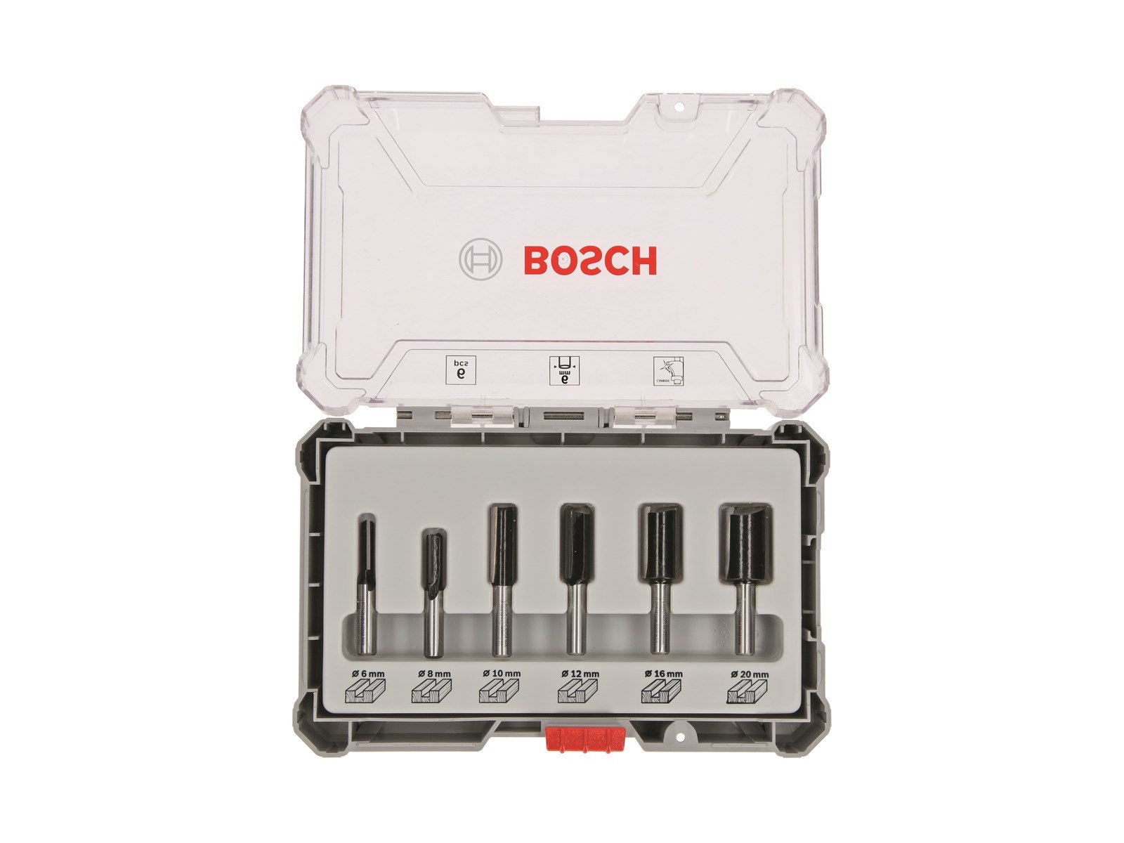 Bosch Bosc Fräsersatz 6 pcs Straight 6mm shank | 2607017