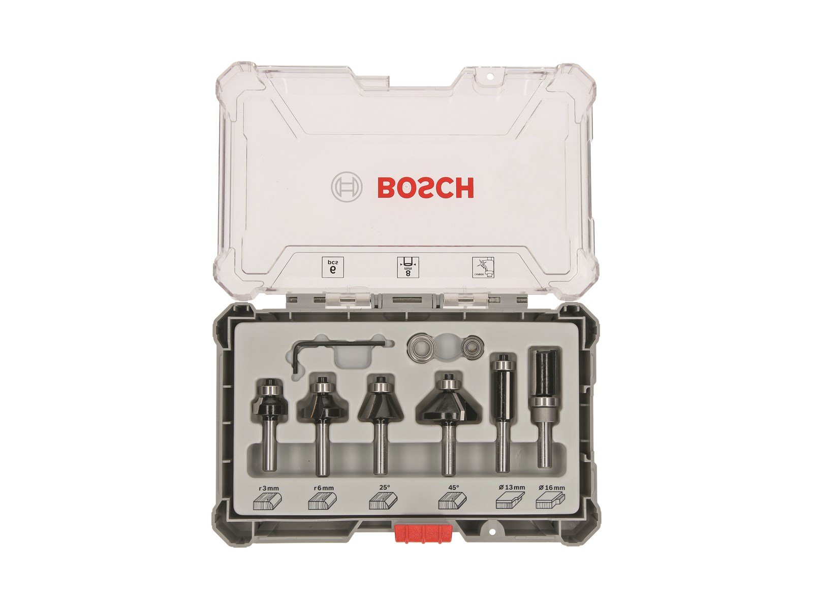 Bosch Bosc Fräsersatz 6 pcs Trim&Edging 8mm | 2607017469