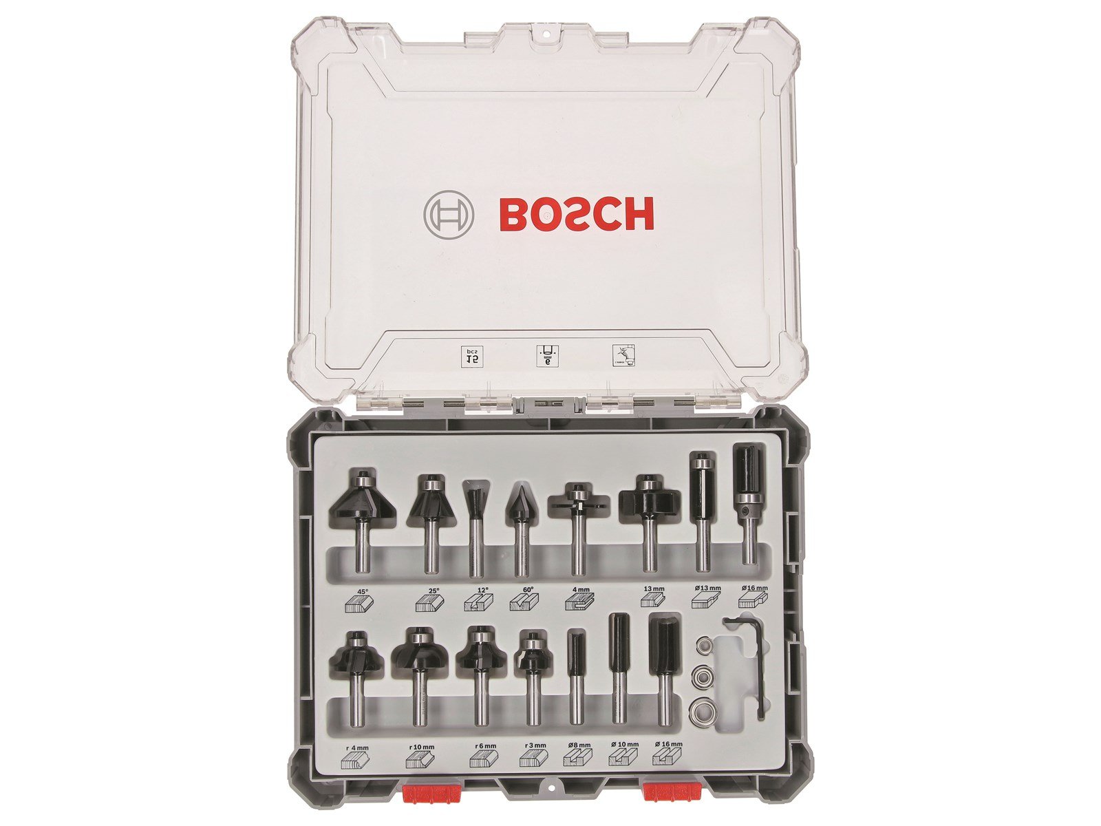 Bosch Bosc Fräsersatz 15 pcs Mixed 6mm shank | 260701747