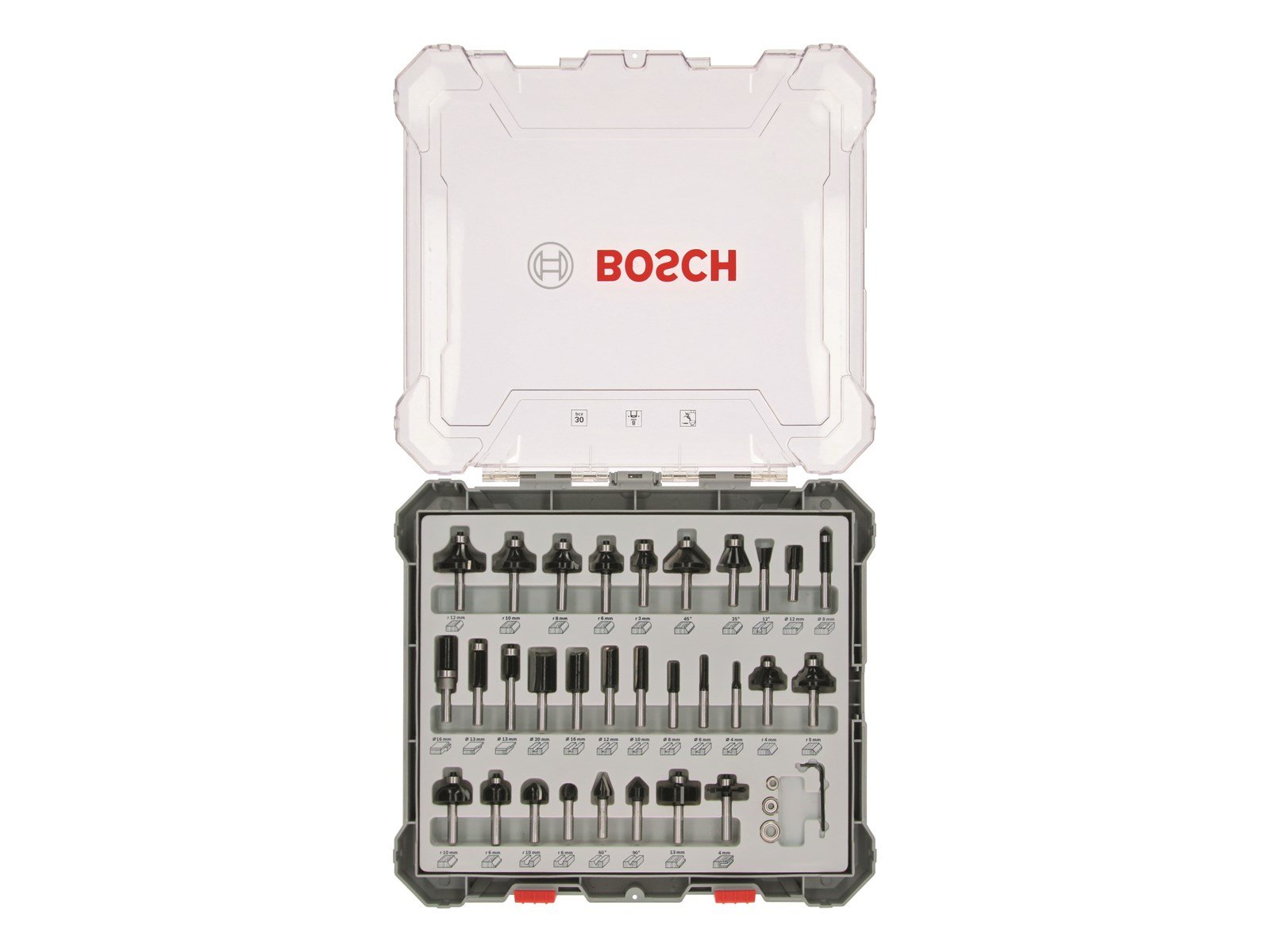 Bosch Bosc Fräsersatz 30 pcs Mixed 8mm shank | 260701747
