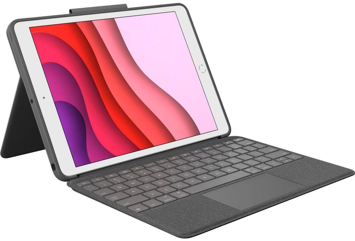 Logitech Combo Touch Tastatur und Foliohülle mit Trackpad grafit