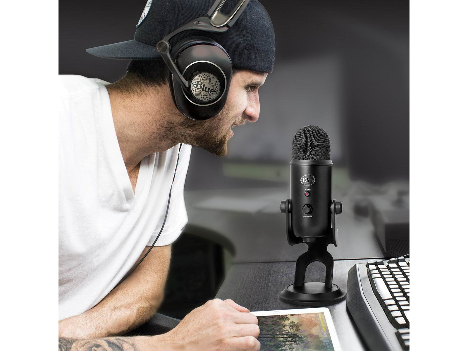 Blue Mic Yeti USB - Silver - Microphone for Windows PC and Mac