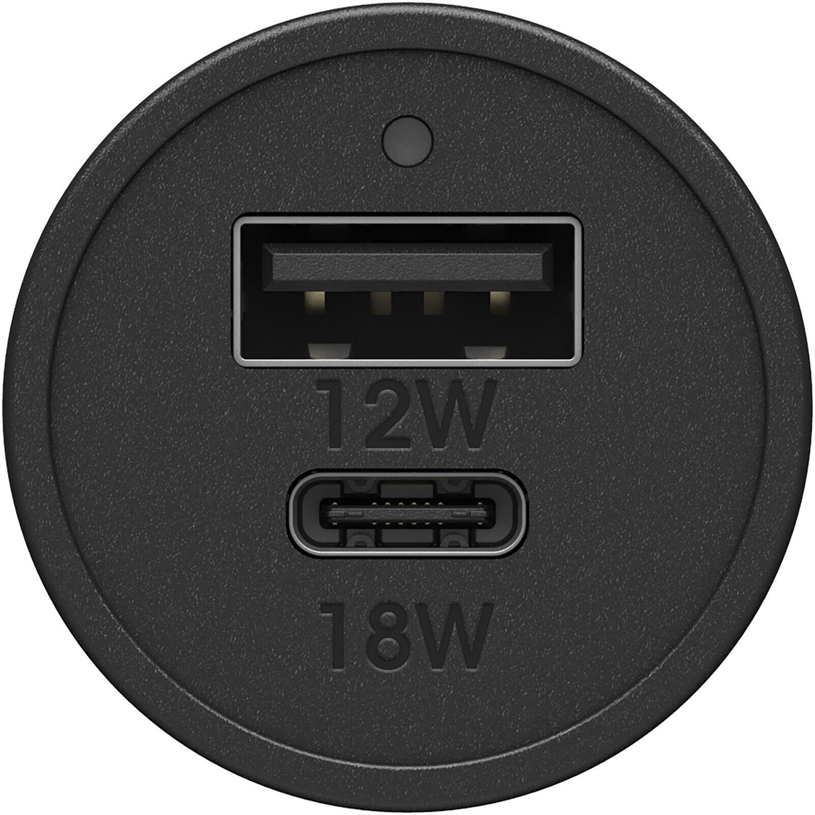 OtterBox 30 Watt Premium Auto-Ladegerät mit USB-C und USB-A (Schwarz)