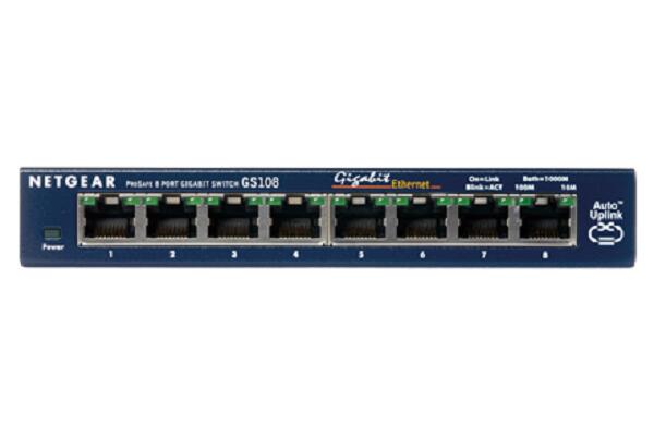 Netgear GS108GE 8-Port Gigabit Unmanaged Switch