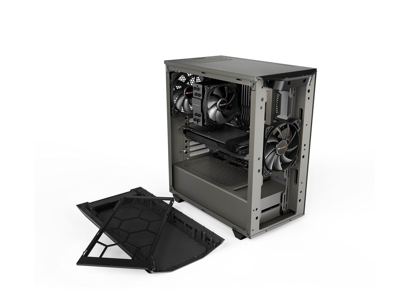 be quiet! Pure Base 500 TG - Metallic Gray - Gehäuse - Miditower - Grau
