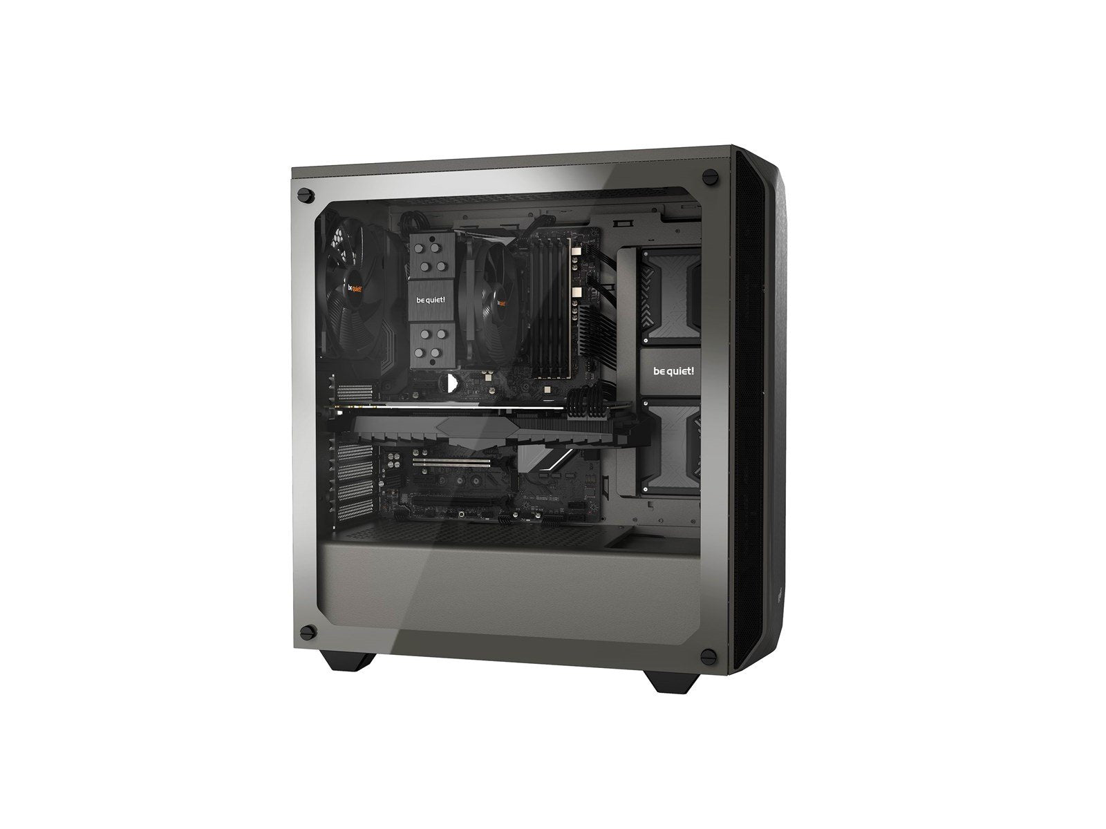 be quiet! Pure Base 500 TG - Metallic Gray - Gehäuse - Miditower - Grau