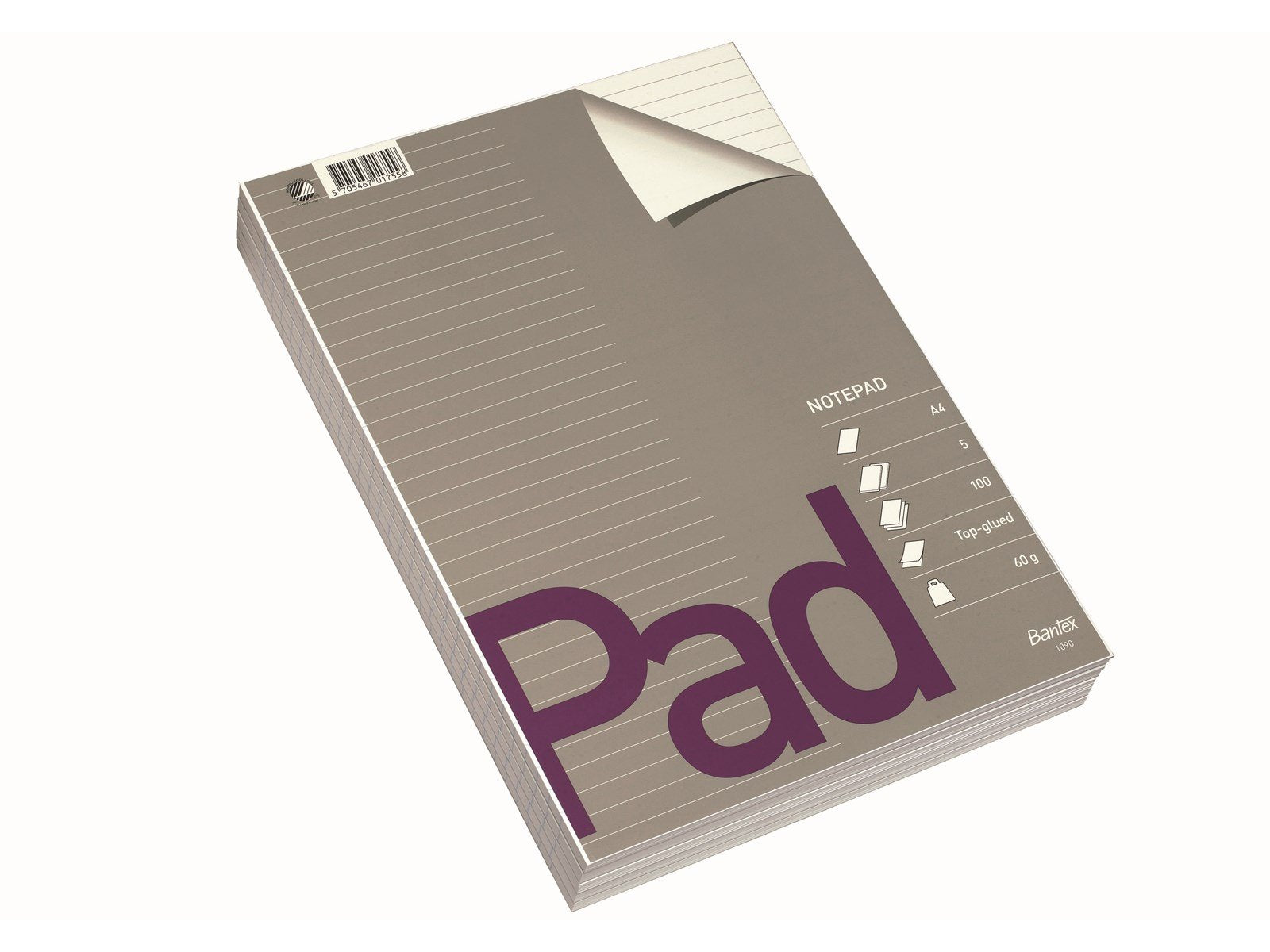 Bantex  Standard Pad A4 Ruled No Punching