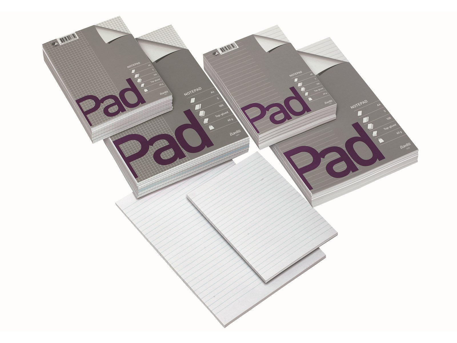Bantex  Standard Pad A4 Ruled No Punching