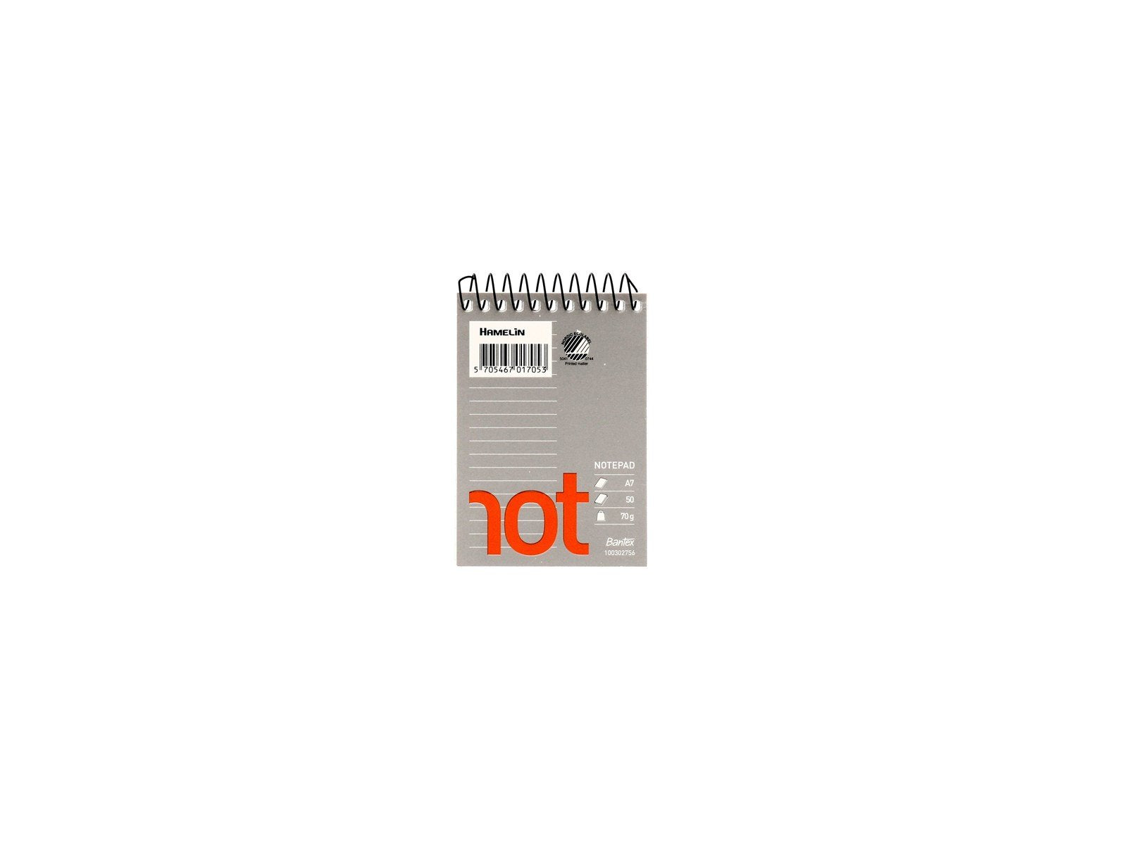 Bantex  Not Notepad A7 Ruled Unpunched