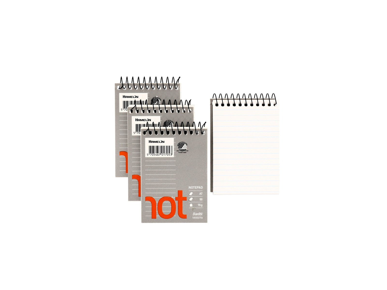 Bantex  Not Notepad A7 Ruled Unpunched