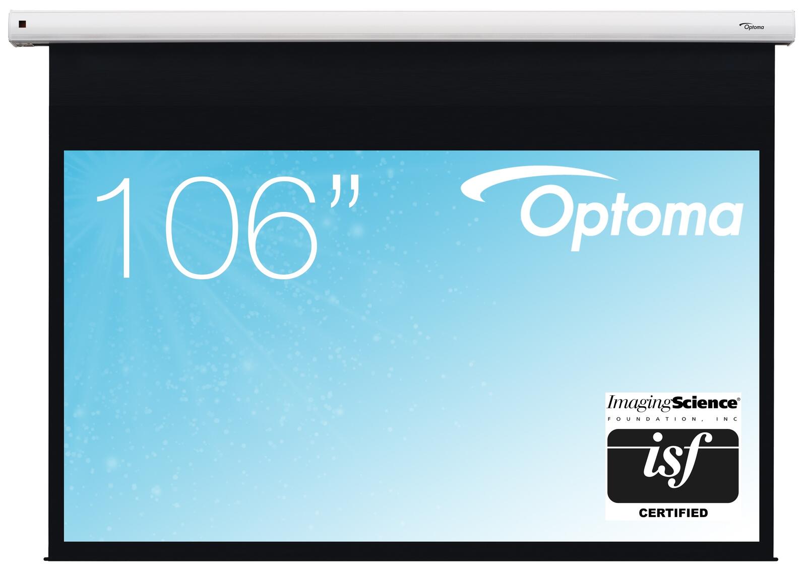 Optoma DE-9106EGA motorisierte Leinwand für Wand-/Deckenmontage, 16:9, (106') 269 cm