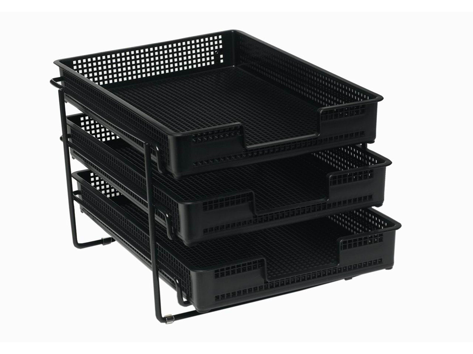 Bantex  Orth Reflex Stand With 3 A4 Letter Trays Black