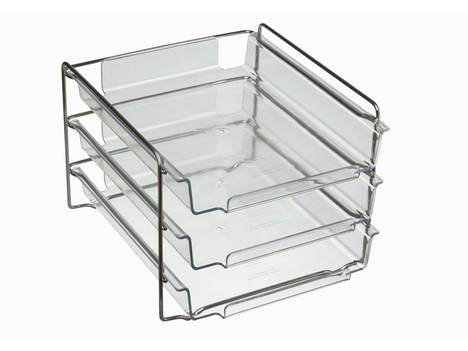 Bantex Vision Letter Trays Cash & Carry 3-Pack Transparant