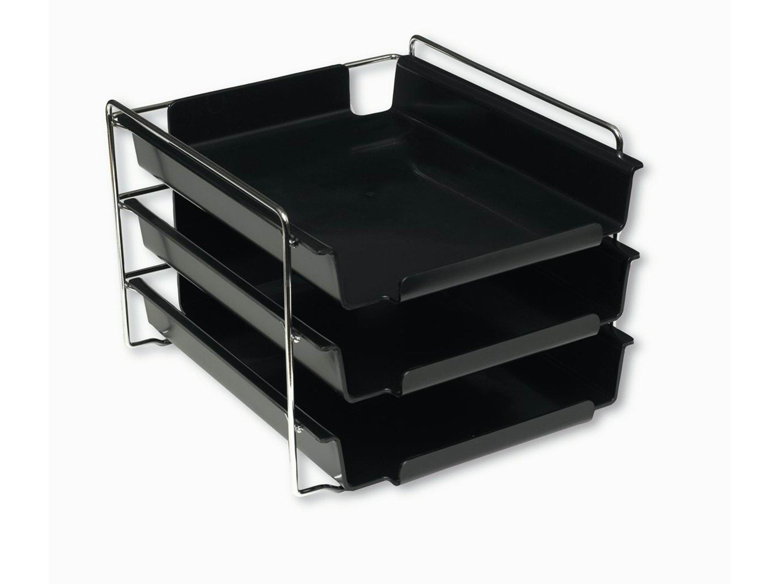 Bantex Vision Letter Trays Cash & Carry 3-Pack Black